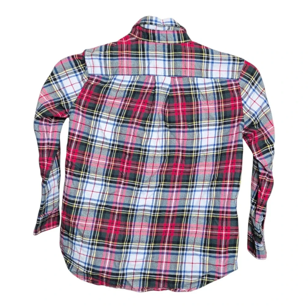 Ralph Lauren Boys 7 Performance Flannel Shirts Plaid Button Down Lot of 2
